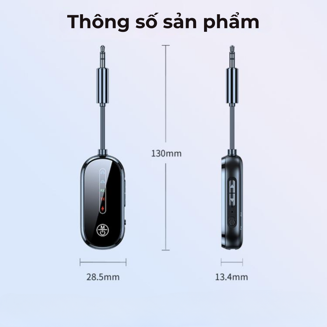 Bộ Thu Phát Âm Thanh 2 Trong 1hỗ trợ jack 3.5mm AUX  Adapter Mic Cho TV PC Tai Nghe Xe Hơi bluetooth C83 Pro - Hàng Nhập Khẩu