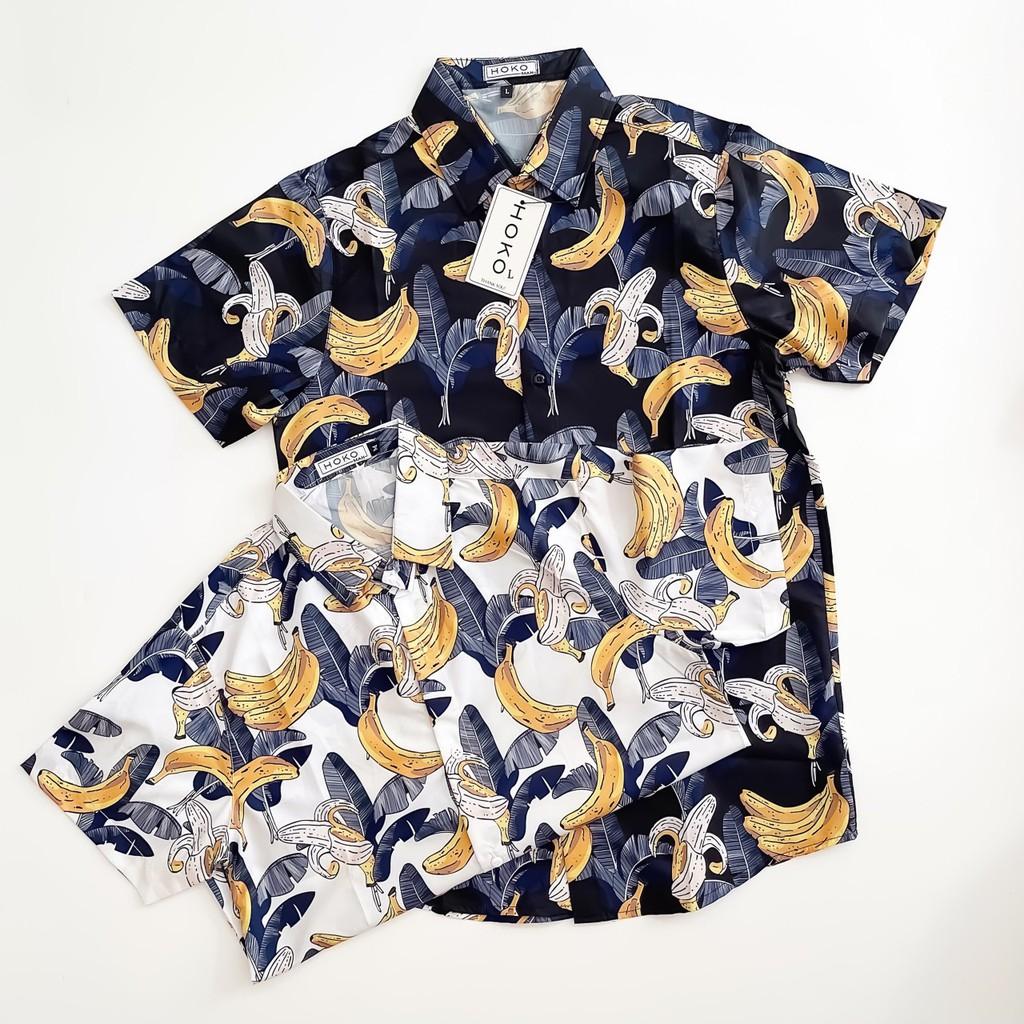 ÁO SƠ MI UNISEX HỌA TIẾT NAM NỮ