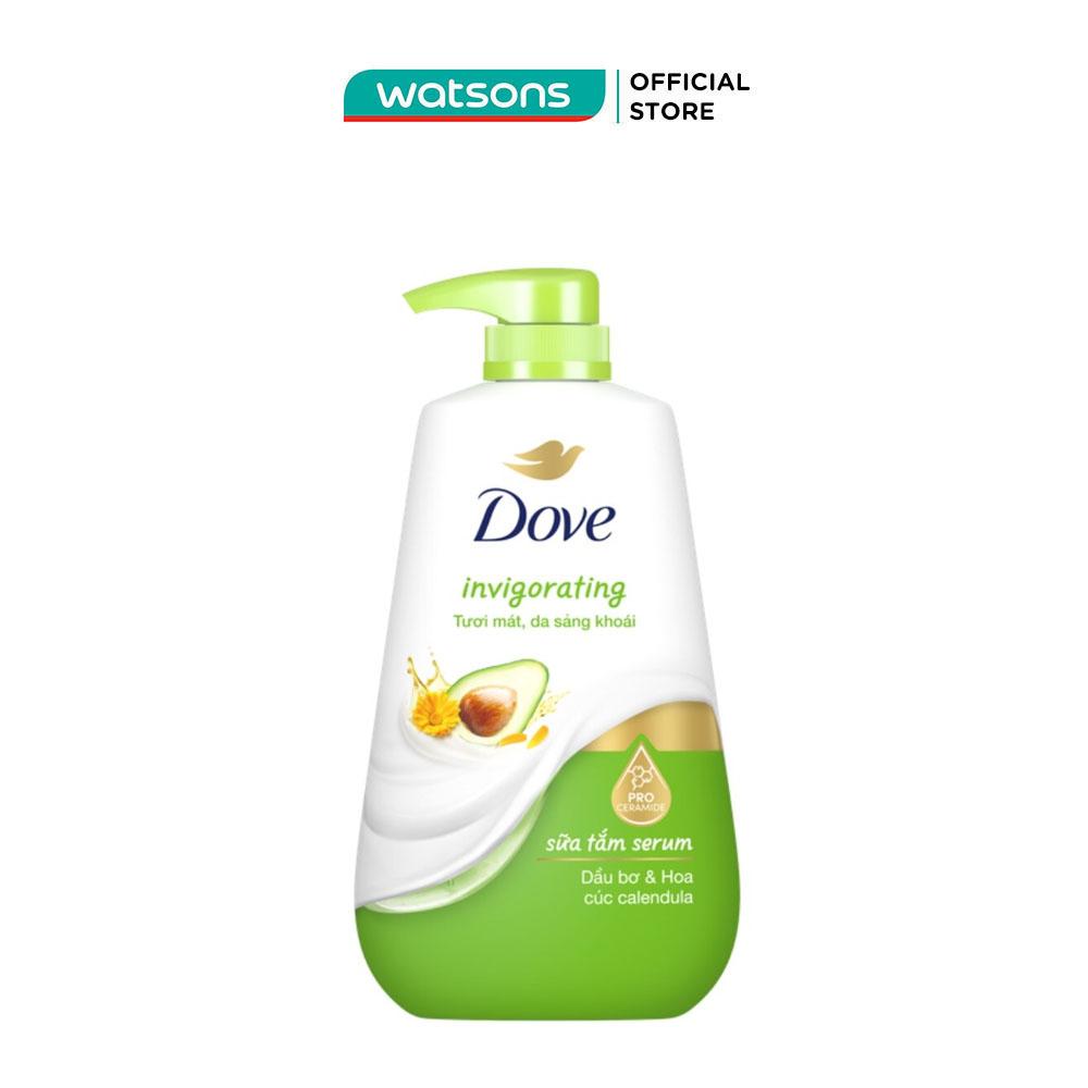 Sữa Tắm Serum Dove Dầu Bơ &amp; Hoa Cúc Invigorating 500g