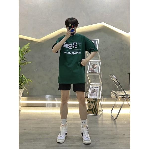 Áo tay lỡ unisex áo thun nam nữ có in hình độc đáo