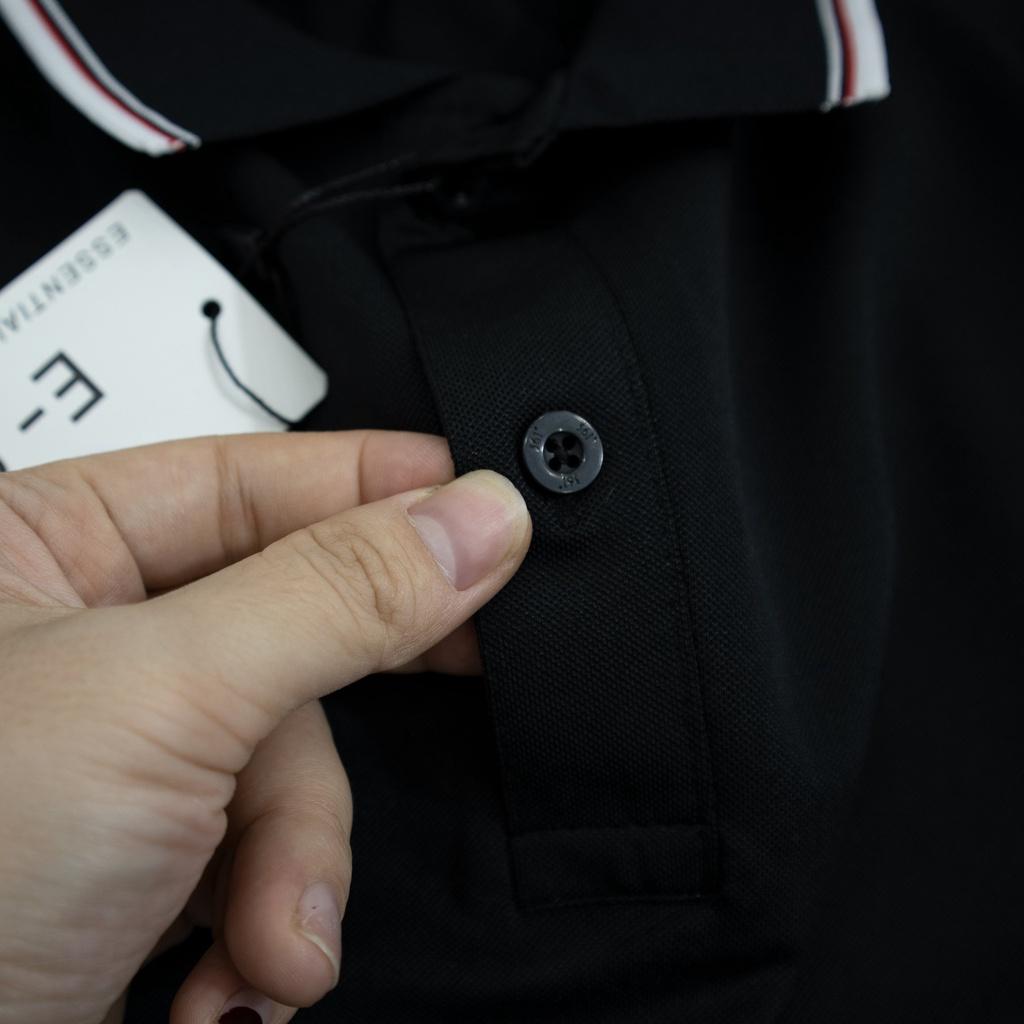 Áo thun Polo nam trơn cổ bẻ vải cá sấu Cotton
