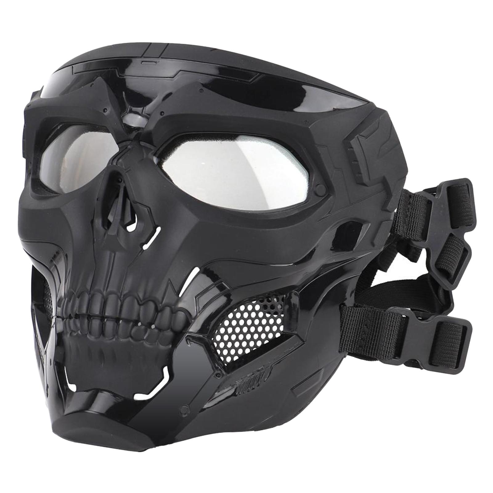 Tactical Face Mask Outdoor Hunting Protective Full Face Masks Cover Black