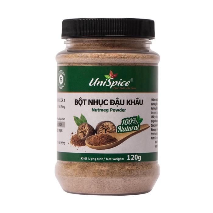 Bột nhục đậu khấu UniSpice lọ 120g- Gia vị tự nhiên