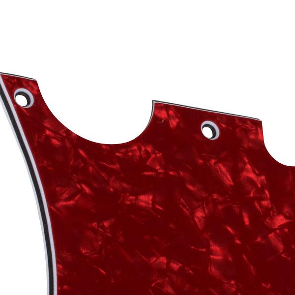 RED Pearl Pickguard SCRATCHPLATE 8 holes FOR Guitar