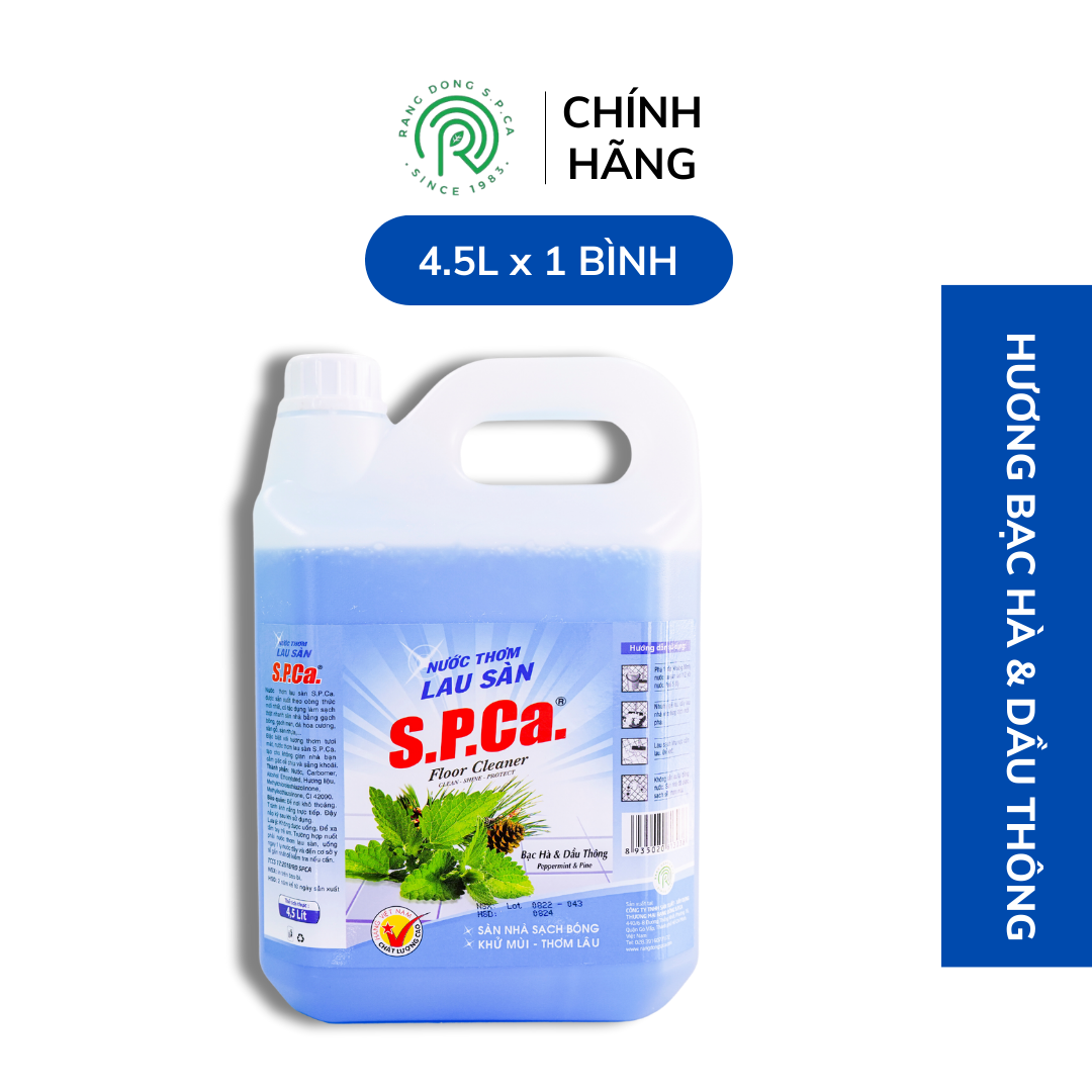 Nước Lau Sàn S.P.Ca 4.5 Lít - Hương Bạc Hà & Dầu Thông