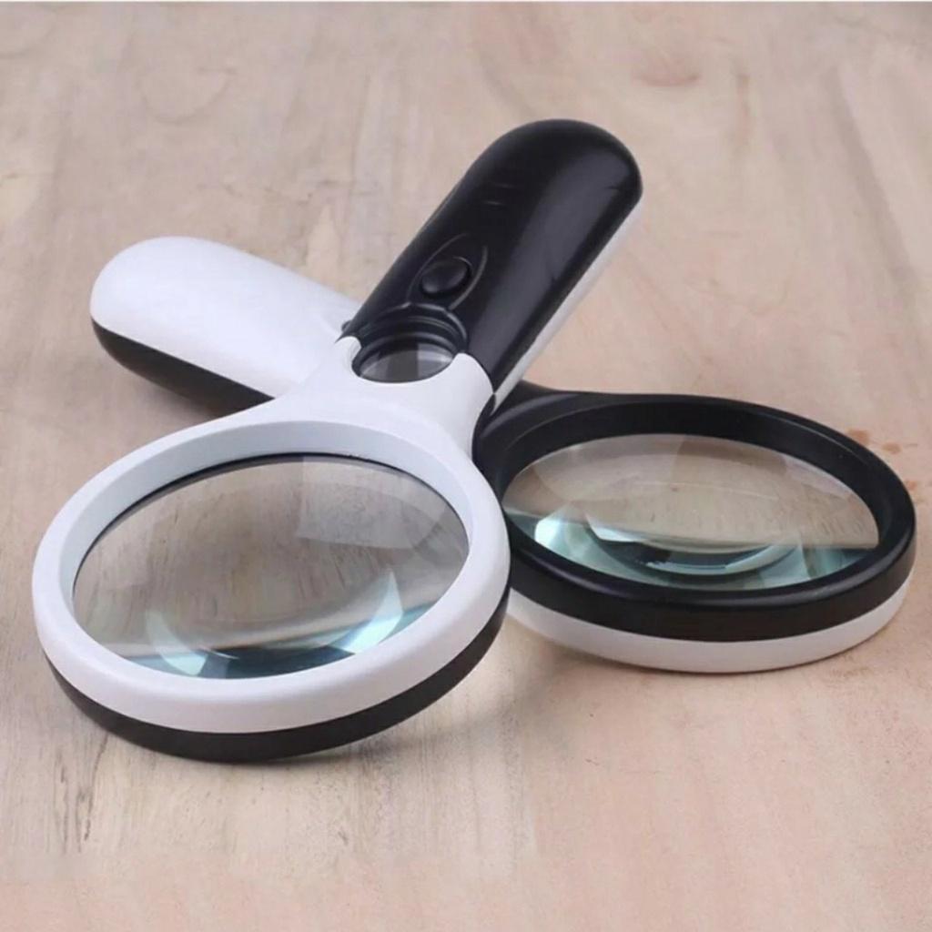 Kính Lúp Cầm Tay Có Đèn Led Magnifier Siêu Sáng Zoom Loại Tốt Nhất x10,x20 Lần.