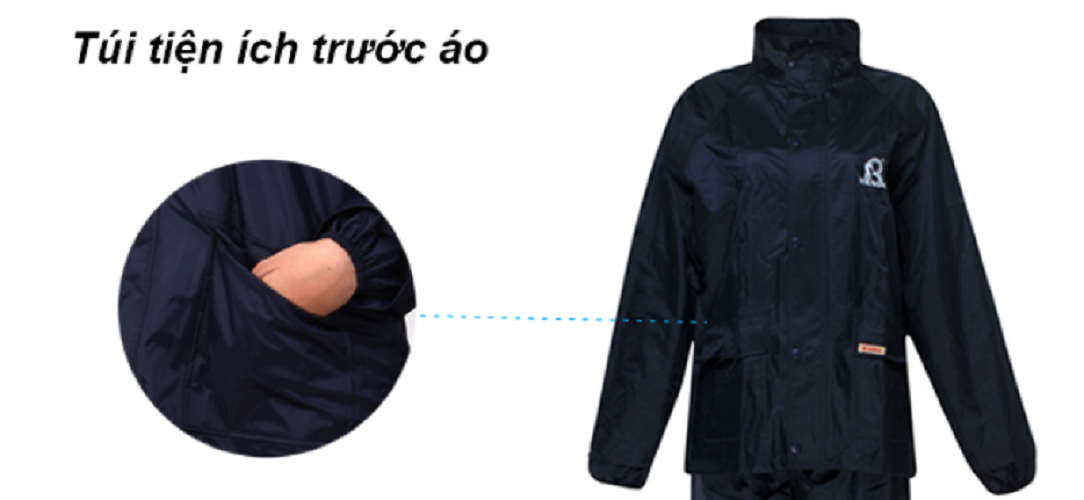 BỘ QUẦN ÁO MƯA RANDO Chính Hãng Vải Dù Cao Cấp, B-LEXTI Phản Quang Dành Cho Đi Phượt, Không Thấm Nước
