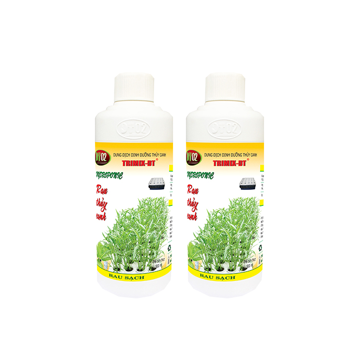 Combo 2 chai dinh dưỡng thủy canh 500ml Trimix-DT trồng rau sạch (chuyên dùng rau ăn lá) - Hydroponic nutrients