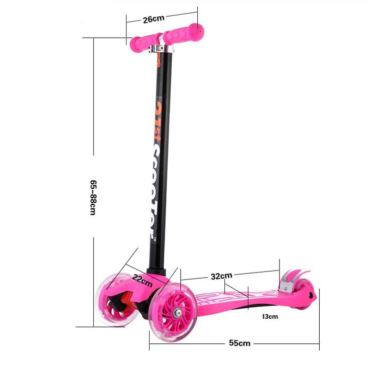 Xe Scooter 3 Bánh Cho Bé Trượt Phát Sáng