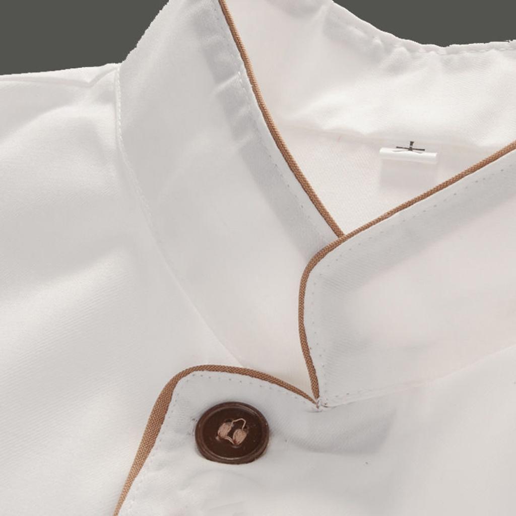 3x Chef Long/ Short Sleeves Coat Uniform Jacket Restaurant Clothing, Hat Kitchen