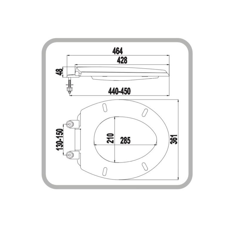 Nắp bàn cầu xanh dương Hùng Anh 03,nhựa plastic siêu bền