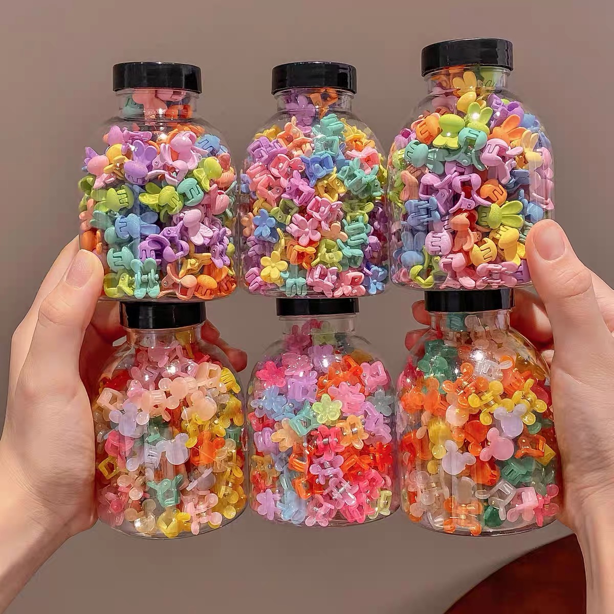 Set 20 kẹp tóc càng cua mini nhiều màu cho bé