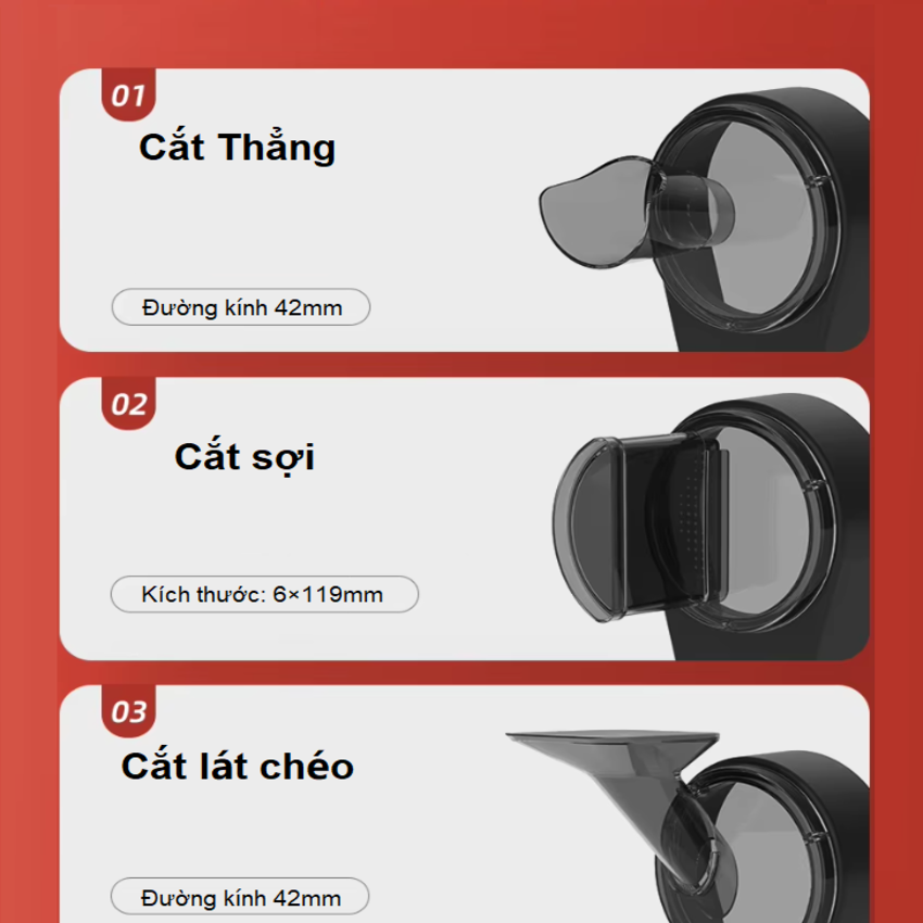 Máy thái lát, thái sợi hành lá, tỏi, ớt và rau củ quả dùng cho quán ăn, nhà hàng thương hiệu Mỹ cao cấp Septree GJ806 công suất 850W - Hàng chính hãng