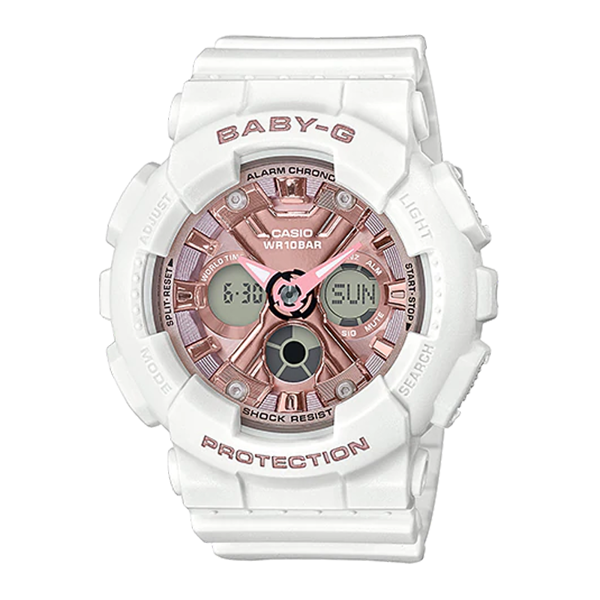 Đồng Hồ Nữ Dây Nhựa Casio Baby-G BA-130-7A1DR Chính Hãng - BA-130-7A1