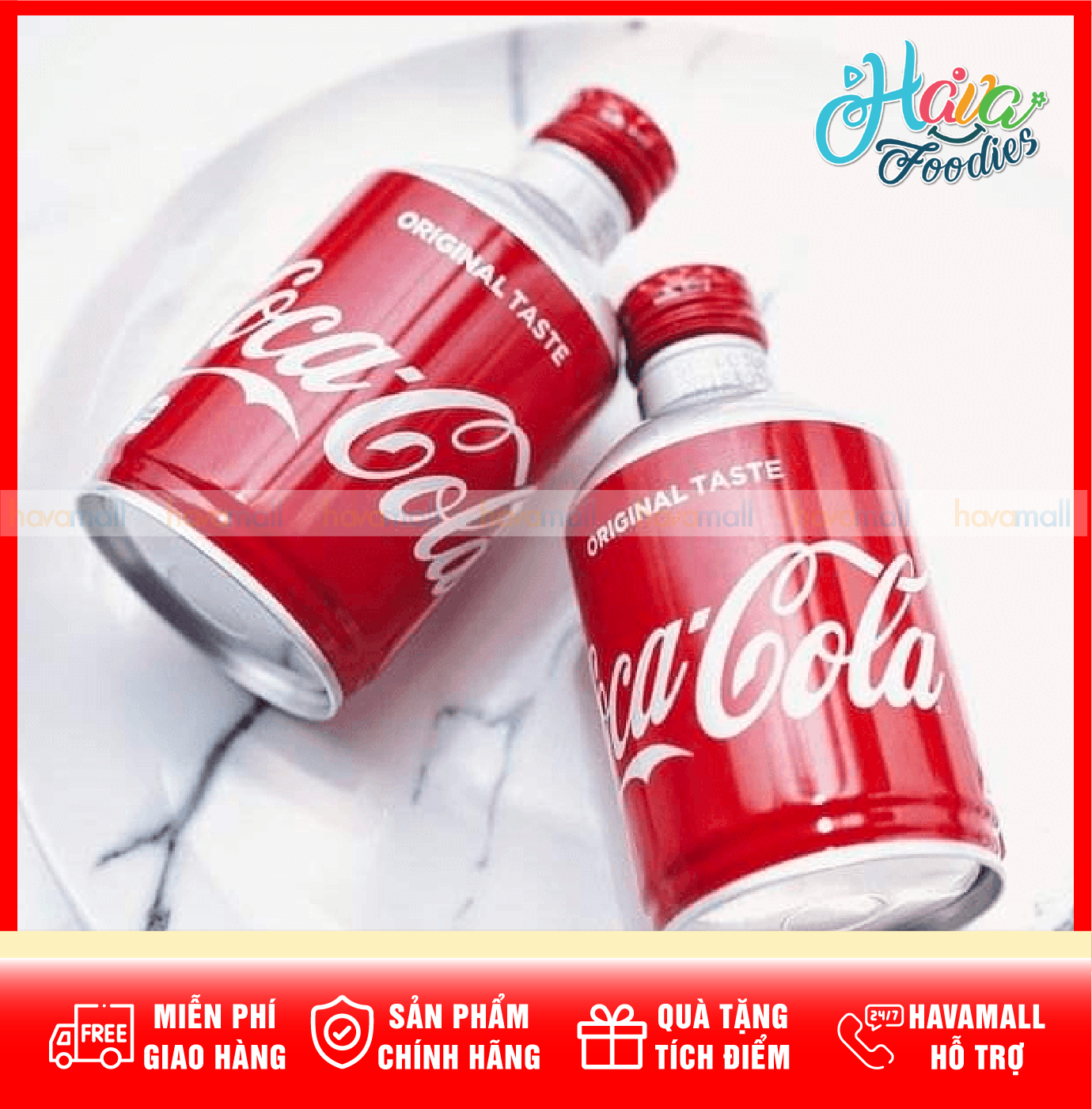 Cocacola Nhật Bản Chai Nhôm Nắp Vặn 300ML