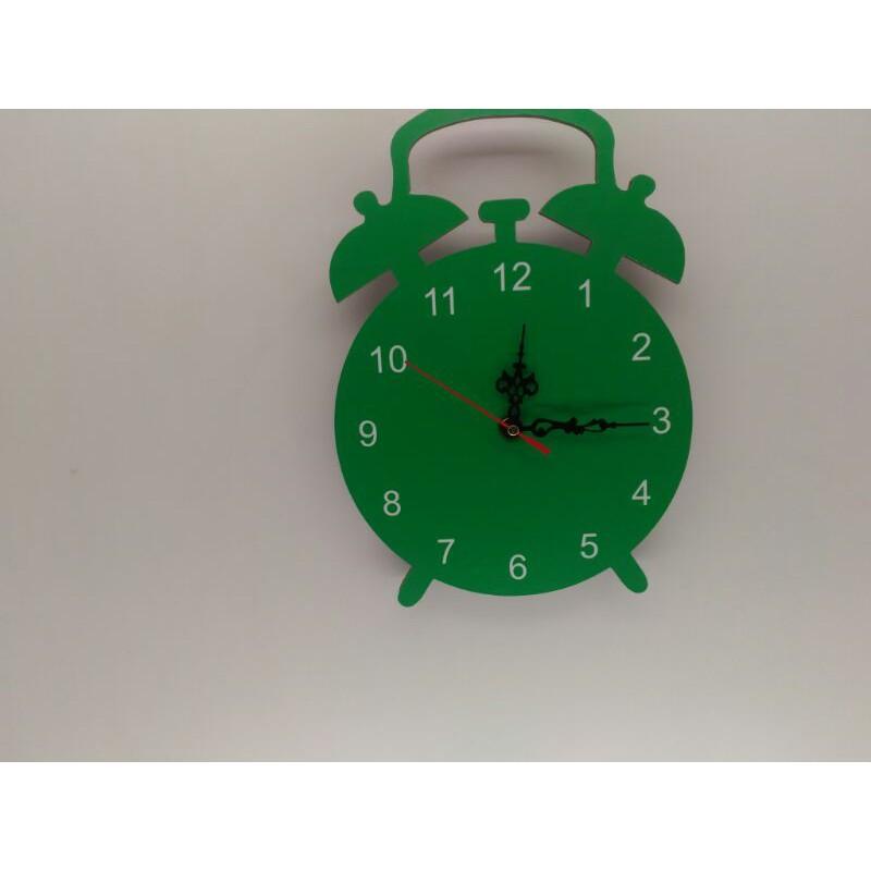 Đồng hồ treo tường clock màu xanh