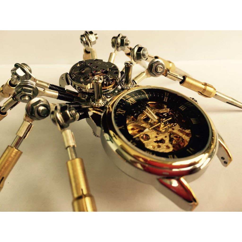 Mô Hình Lắp ghép 3d Kim Loại đồng hồ STEAMPUNK SPIDER