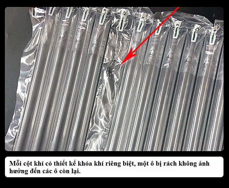 Cột Khí Chống Sốc Bọc Hàng, Đệm Hơi Đóng Gói Hàng Dễ Vỡ Cao 40cm