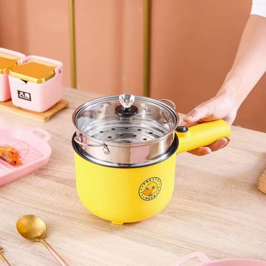 Ưu đãi đặc biệt nồi chống dính vịt vàng nhỏ nồi cơm điện đa năng 2 lớp nồi cơm điện ký túc xá sinh viên nồi cơm điện nhỏ nồi cơm điện mẹ và bé nồi cơm điện nhỏ