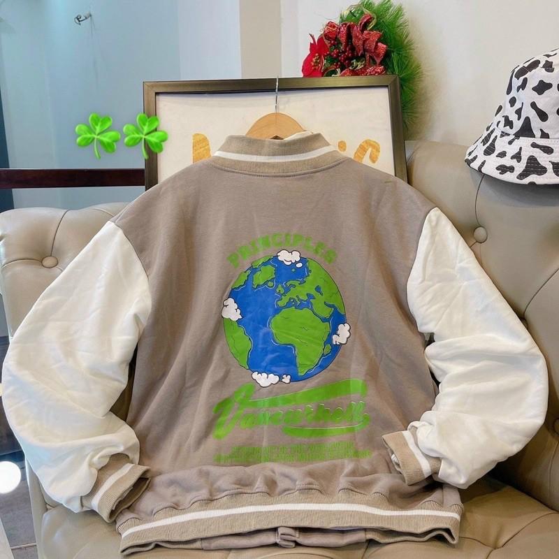 Áo khoác bomber nỉ ulzzang nam nữ
