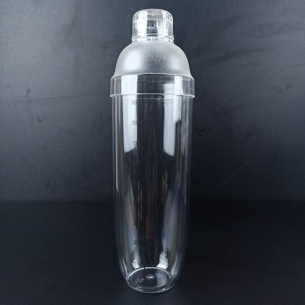 Bình lắc nhựa pha chế, Shaker nhựa có vạch chia định lượng 530ml 700ml 1000ml