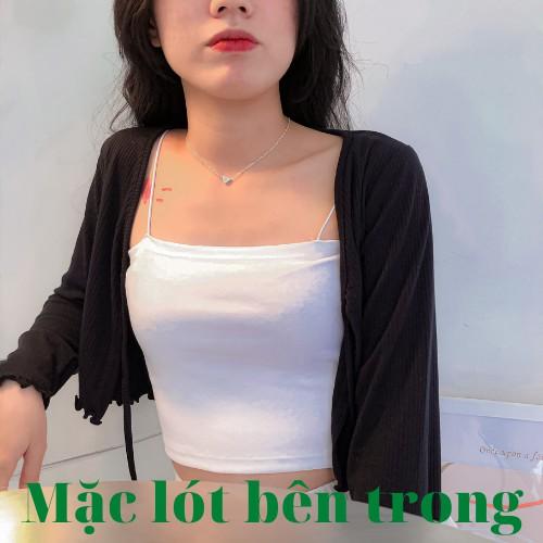 Áo Croptop hai dây không bao giờ hết hotnhẹ nhàng nhưng quyến rũ 6