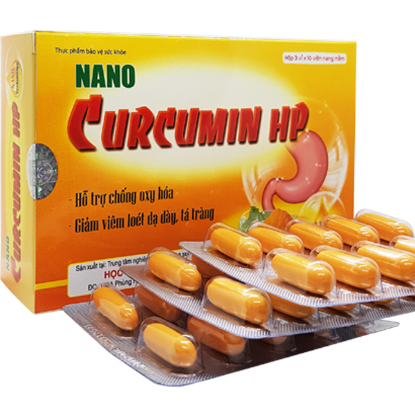 Thực phẩm chức năng Nano Curcumin HP - Học Viên Quân Y - Giải Pháp Cho Người Bệnh Dạ Dày, Ung Thư