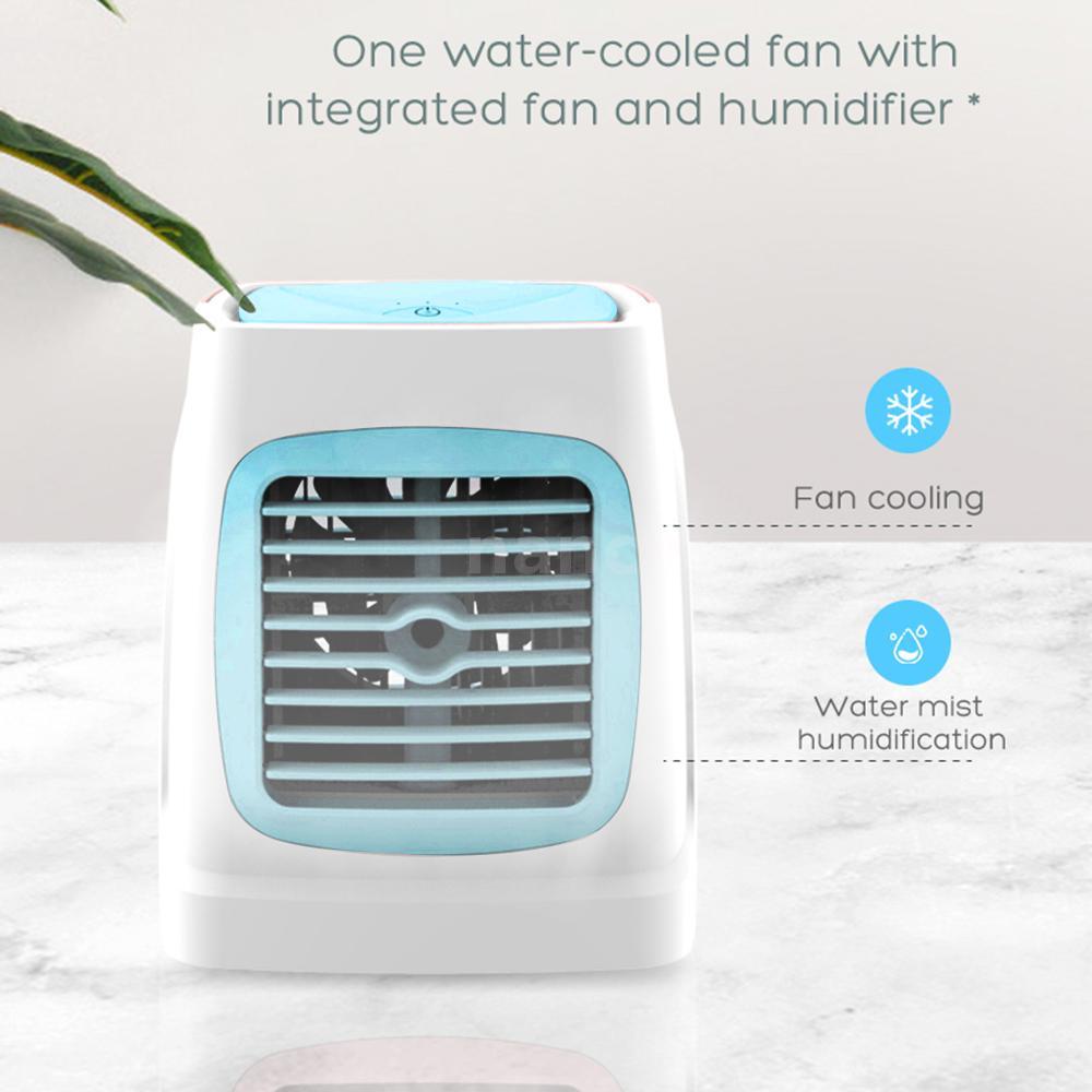 Quạt Điều Hòa Làm Mát Mini Có Chức Năng Phun Sương Và Chức Năng Làm Ẩm Không Khí
