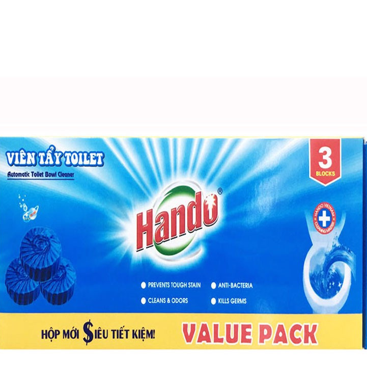 Viên tẩy sạch và làm thơm xanh Hando 3 viên Value Pack