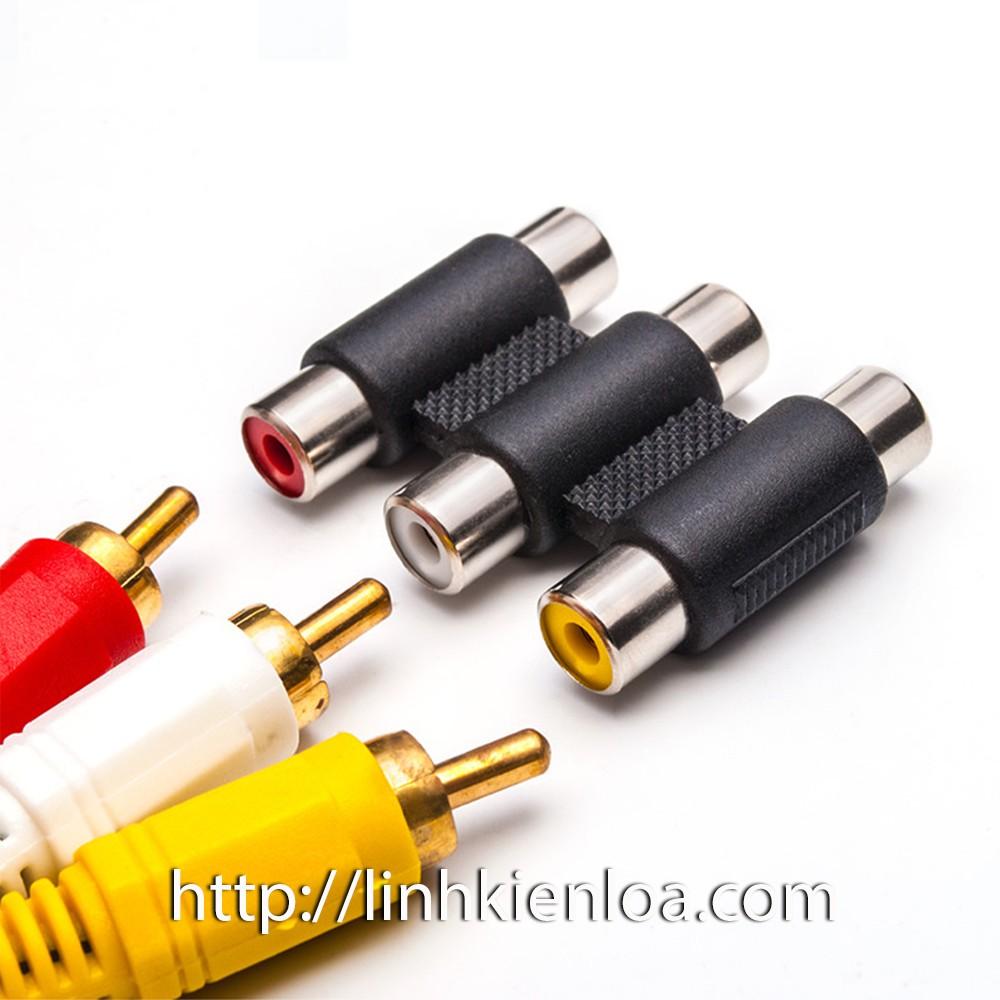 Jack nối 2 đầu hoa sen Jack 3 (RCA) - Đầu nối 2 đầu hoa sen Jack 3 (RCA)