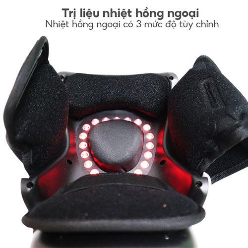 Máy Massage Đầu Gối Nikio NK-1856 - Công Nghệ Rung, Túi Khí Xoa Bóp Nhẹ Nhàng Giúp Khớp Gối Thư Giãn, Giảm Đau Nhức - Kết Hợp Miếng Dán Xung Điện Matxa Giãn Cơ, Giảm Đau Nhức Toàn Thân - Dòng Pin Sạc