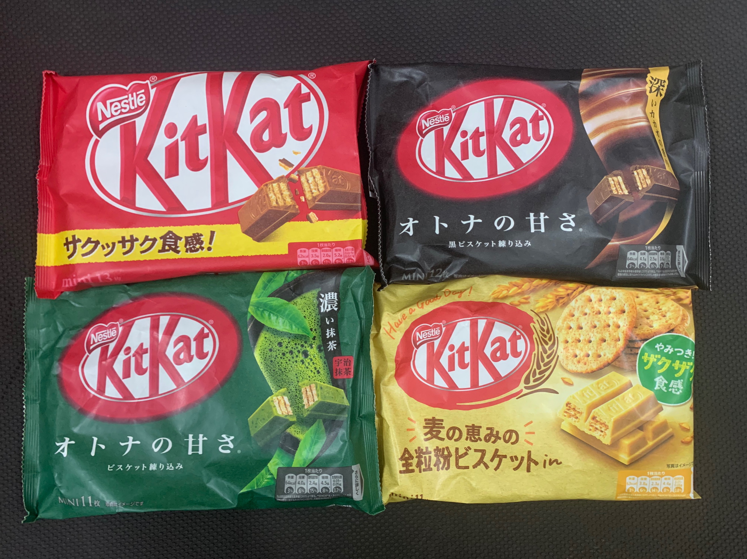 Bánh Kitkat Nhật Bản thơm ngon giòn rụm đủ vị trà xanh, lúa mạch, socola