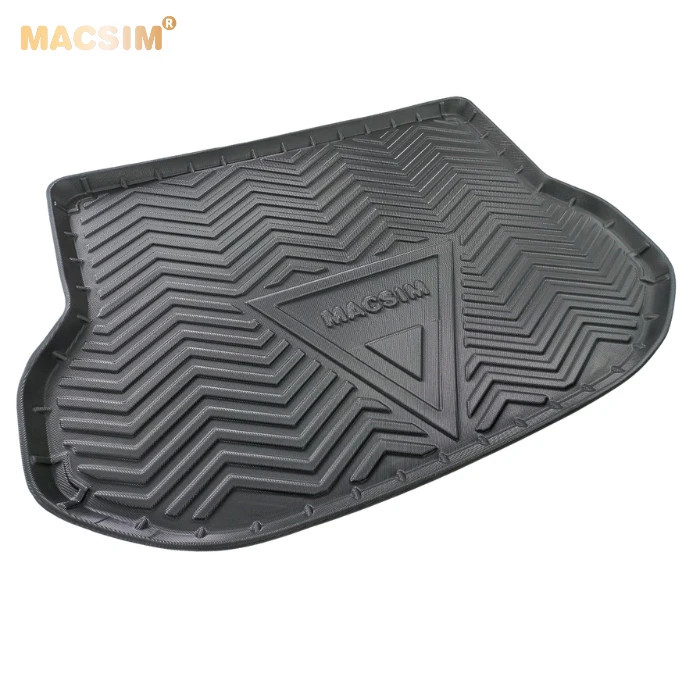 Thảm lót cốp xe ô tô (qd) Lexus NX 2014-2020 chất liệu TPV thương hiệu Macsim màu đen