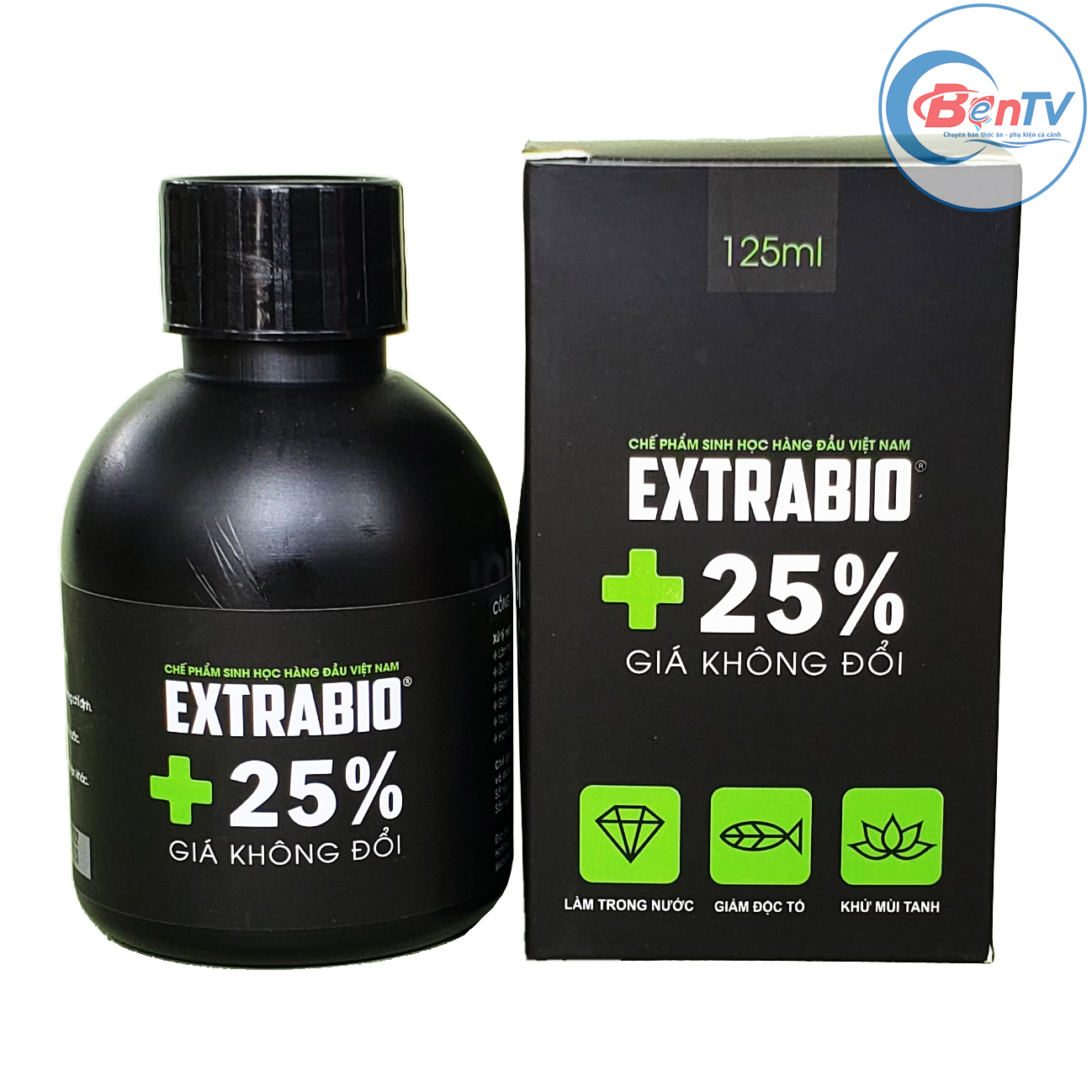 Vi Sinh Làm Trong Nước  Bể Cá Extrabio 125ml 250ml 500ml 1000ml