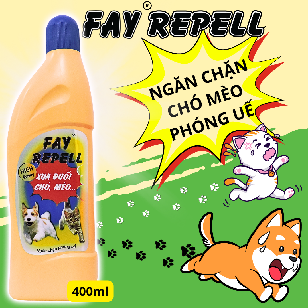 Ngăn phóng uế FAY Repell 400ml Xua đuổi chó mèo