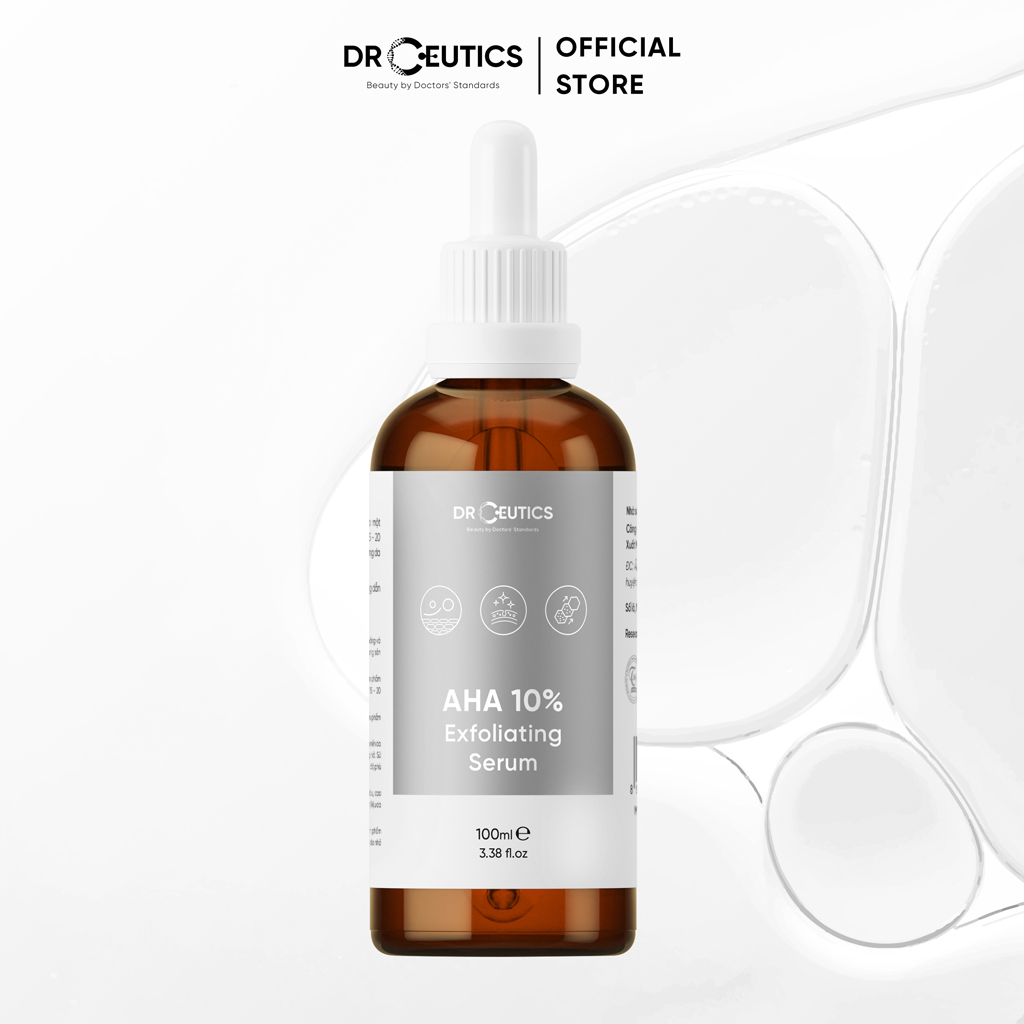 Serum AHA DrCeutics Tẩy Da Chết Làm Sáng Và Chống Lão Hóa Da AHA 10% Exfoliating