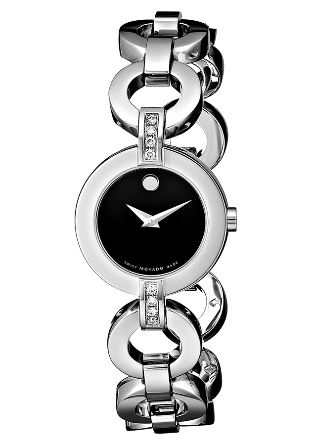 Đồng Hồ Nữ Dây Kim Loại Movado 0606263 (24.5mm) - Mặt Đen