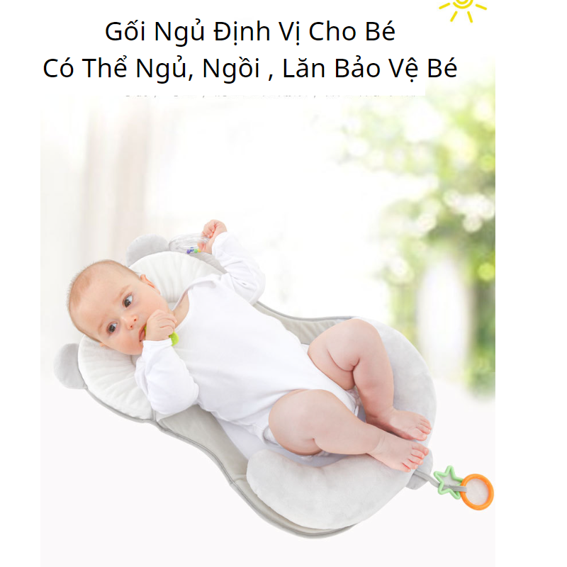 Gối Chống Trào Ngược Cho Bé Sơ Sinh Cao Cấp Litte Baby Chất Liệu Thoáng Khí - Đệm Ngủ Cho Bé Đúng Tư Thế Chống Trào Ngược Giúp Bé Ngủ Ngon