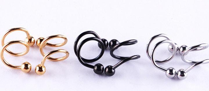 Bông Tai Nam Chất Liệu Thép Titan Không Rỉ TT 1369 - 1 Cặp