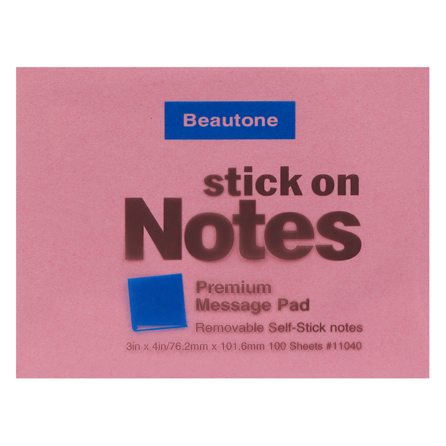 Lốc 6 Xấp Giấy Note Beautone (76.2 x 101.6 mm) - Màu Ngẫu Nhiên