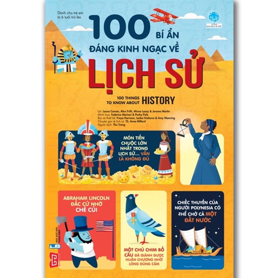 Sách Thiếu Nhi – 100 Bí Ẩn Đáng Kinh Ngạc – Đinh Tị (Nhiều chủ đề)