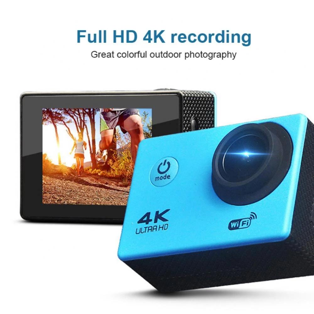 Camera hành động Ultra HD 4K/30fps WiFi 2 inch dưới nước Máy ảnh bảo hiểm không thấm nước Máy quay phim thể thao ngoài trời