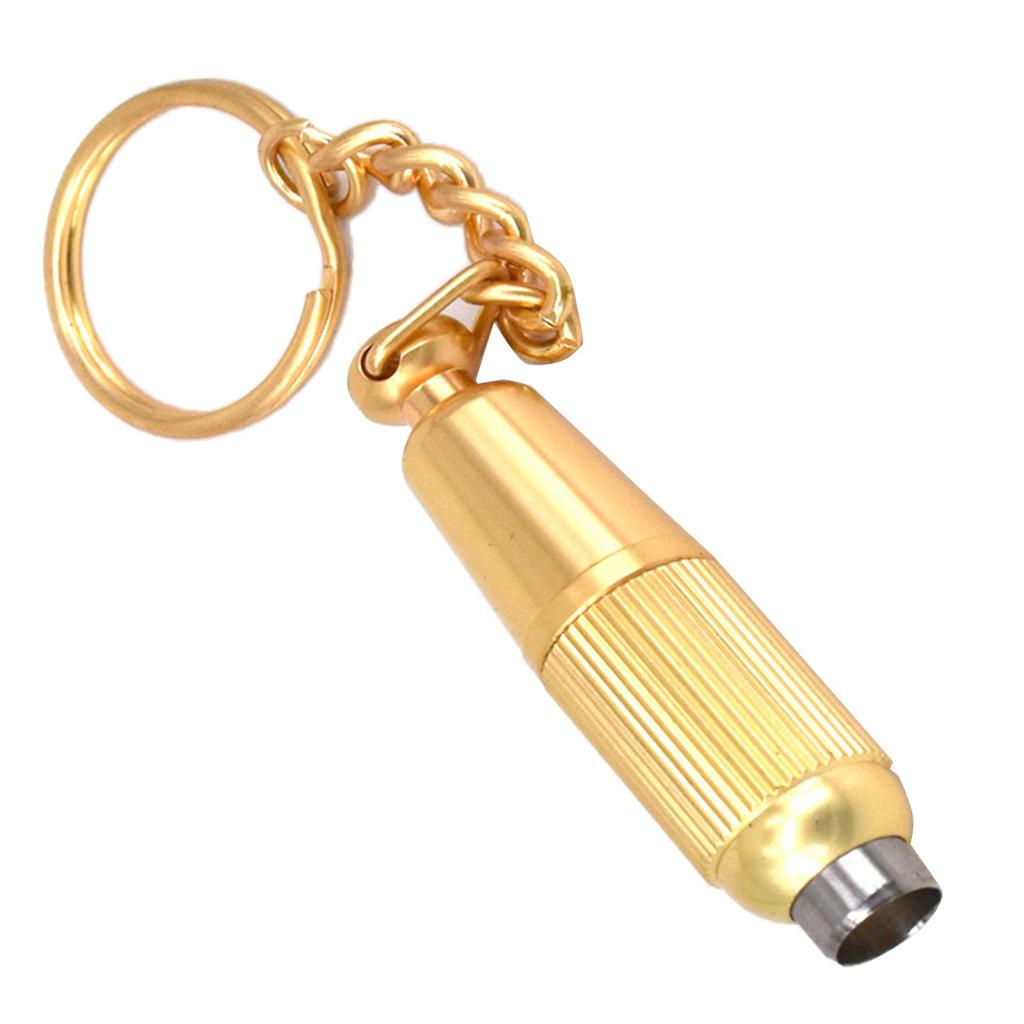 Metal Cigar Punch Keychain Hole Cutters Father's Gift Gold
