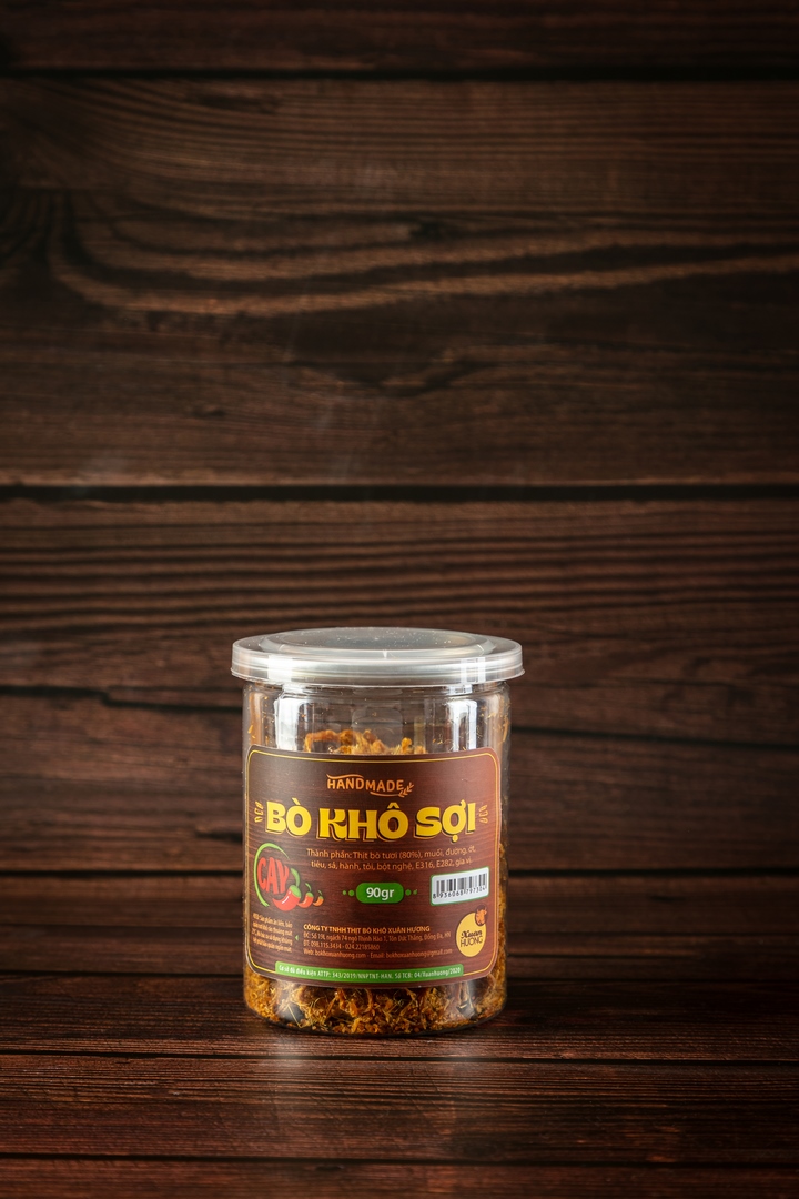 Bò Khô Sợi XUÂN HƯƠNG vị cay đặc biệt thơm ngon 90g
