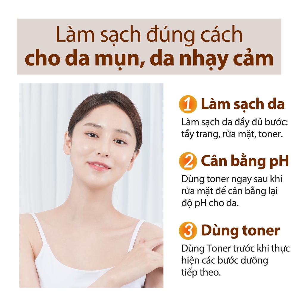 Nước Hoa Hồng Toner Hoa Cúc & AHA Ngừa Mụn, Giảm Dầu Dành Cho Da Mụn Nhạy Cảm MILAGANICS