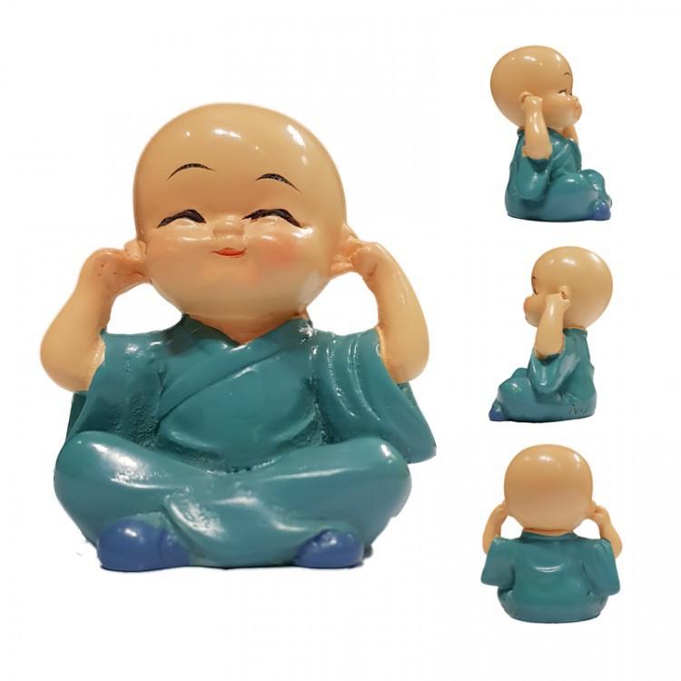 Combo 4 Chú Tiểu Tứ Không Trang Trí Ô Tô, Góc Làm Việc, Bàn Tivi Siêu Đẹp