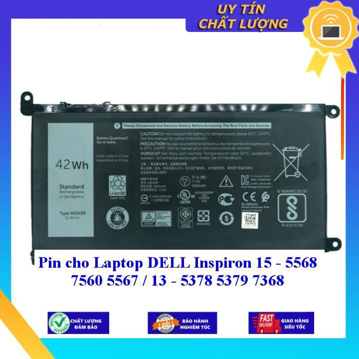 Pin cho Laptop DELL Inspiron 15 - 5568 7560 5567 / 13 - 5378 5379 7368 - Hàng Nhập Khẩu New Seal