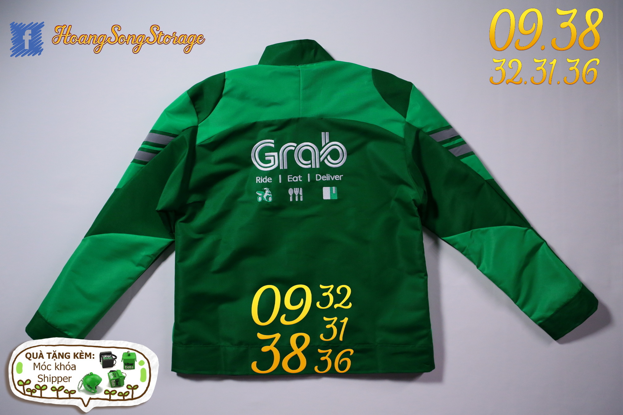 Áo khoác tài xế công nghệ Grap Express Indo