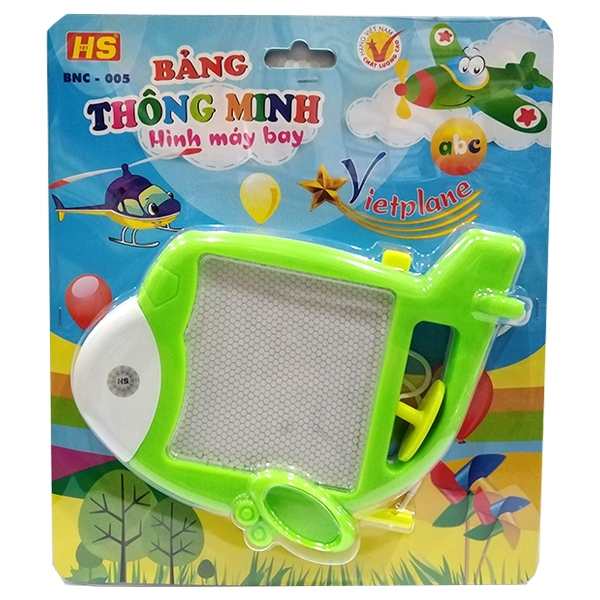 Bảng Thông Minh Hình Máy Bay BNC-005 - Xanh Chuối