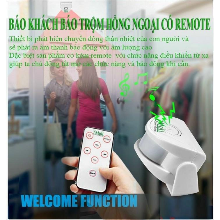 CHUÔNG BÁO KHÁCH-BÁO TRỘM CÓ REMOTE ĐIỀU CHỈNH MOLI